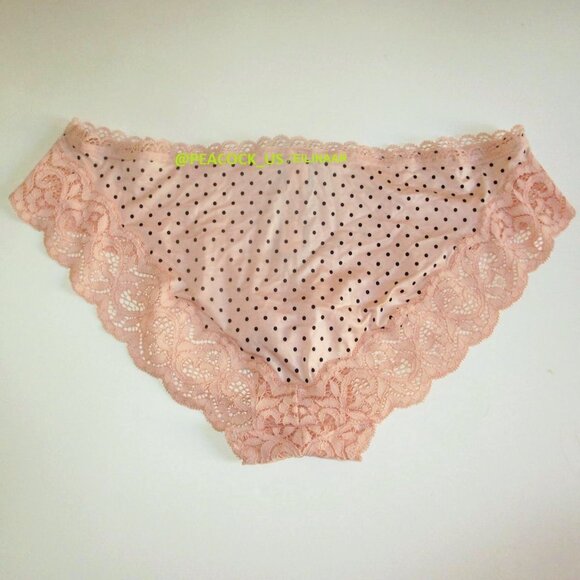 38DD/XL Victoria's Secret Body by Victoria Lined Demi Bra Set Bikini Peach Dot - Picture 7 of 11